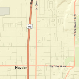 Hayden Street Map