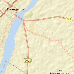 Beaugency Street Map