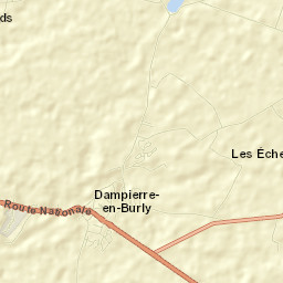 Dampierre-en-Burly Street Map