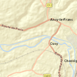 Ancy-le-Franc Street Map