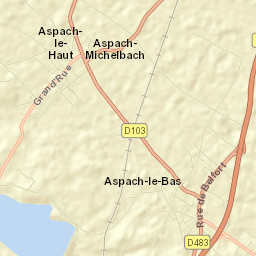 Aspach-le-Bas Street Map