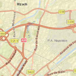 Illzach Street Map
