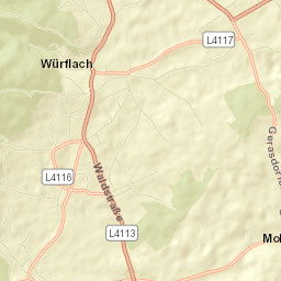 Würflach Street Map