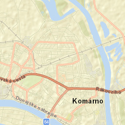 Komárno Street Map