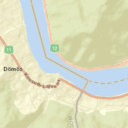 Dömös Street Map