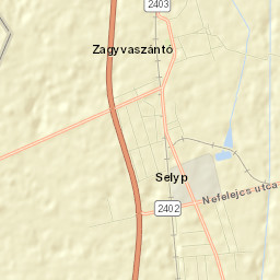 Zagyvaszántó Street Map