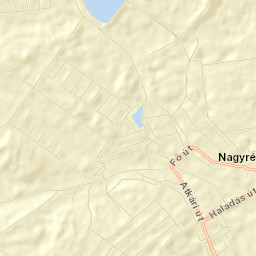Nagyréde Street Map