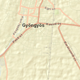 Gyöngyös Street Map