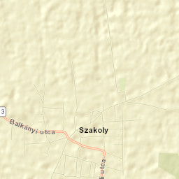 Szakoly Street Map