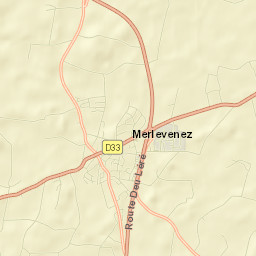 Merlevenez Street Map