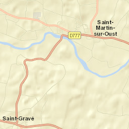Saint-Martin-sur-Oust Street Map