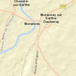 Morannes Street Map