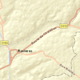 Ravières Street Map