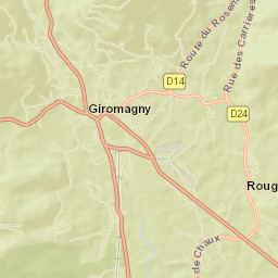 Giromagny Street Map
