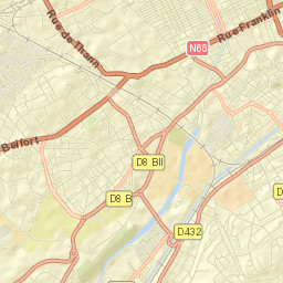 Mulhouse Street Map