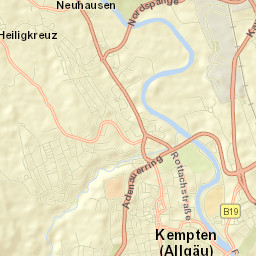 Kempten (Allgäu) Street Map