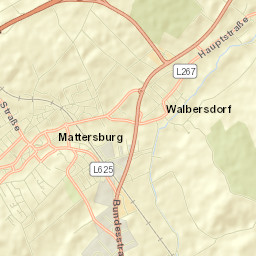 Politischer Bezirk Mattersburg Street Map