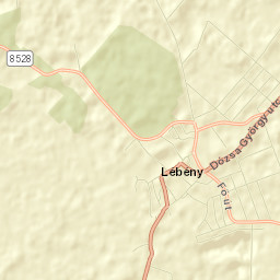 Lébény Street Map