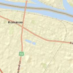 Komárom Street Map