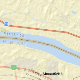 Almásfüzitő Street Map