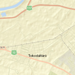 Tokodaltáró Street Map