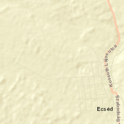 Ecséd Street Map