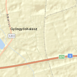 Gyöngyöshalász Street Map