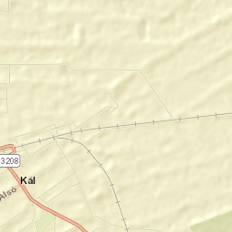 Kál Street Map