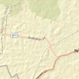 Nyírmihálydi Street Map
