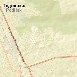 Podil’s’k Street Map