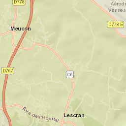 Meucon Street Map