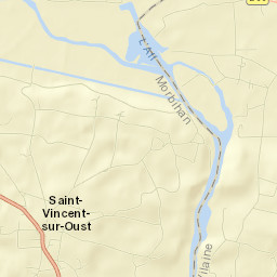 Saint-Vincent-sur-Oust Street Map