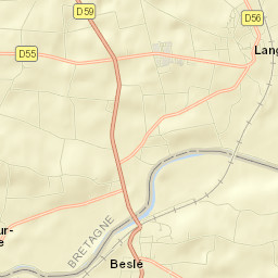 Langon Street Map