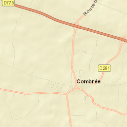 Combrée Street Map