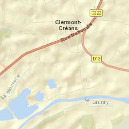 Clermont-Créans Street Map