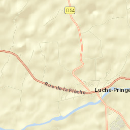 Luché-Pringé Street Map