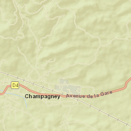 Champagney Street Map