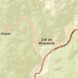 Zell im Wiesental Street Map