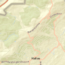 Hallau Street Map