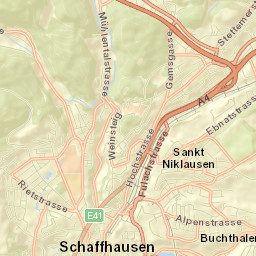 Schaffhausen Street Map