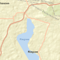 Riegsee Street Map