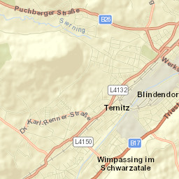 Pottschach Street Map