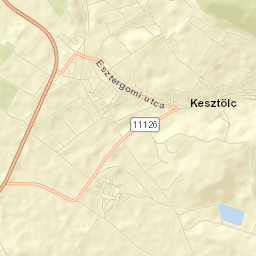 Kesztölc Street Map