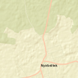 Nyírbéltek Street Map
