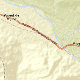 Vişeu De Sus Street Map