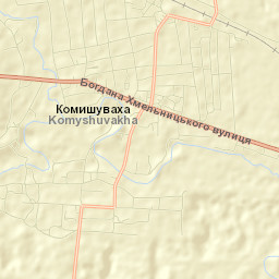 Komyshuvakha Street Map