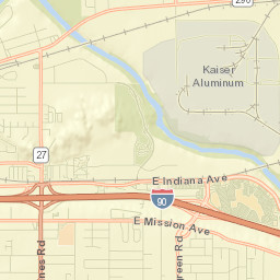 Spokane Valley Street Map