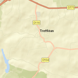 Treffléan Street Map