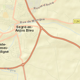Segré Street Map
