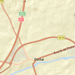 Durtal Street Map